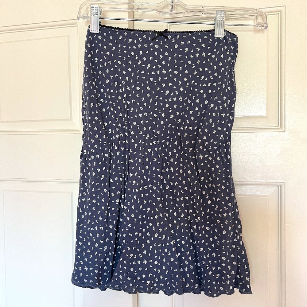 Brandy Melvilee Blue Patterned Skirt